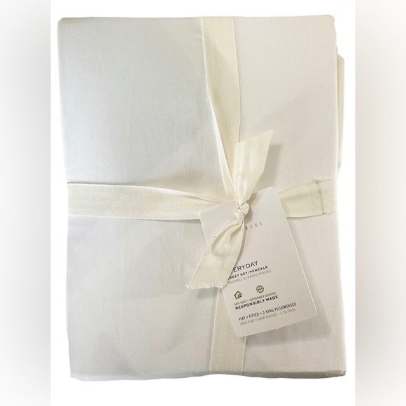 Pottery Barn Bedding Nwt Pottery Barn Everyday Percale King Sheet